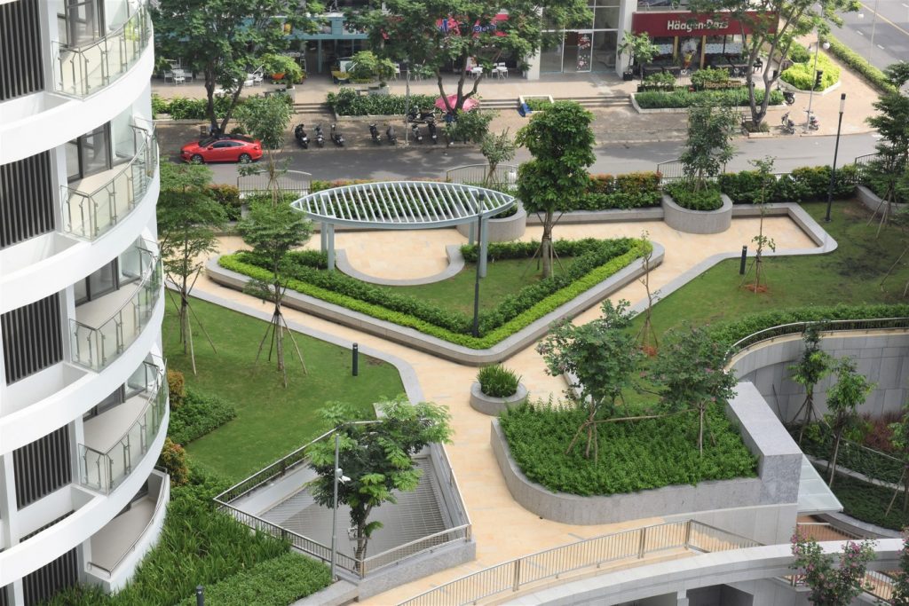 Thiết kế vườn trên cao tạo thêm không gian thư giãn cho cư dân
