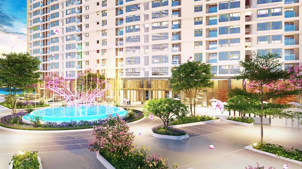 Tận dụng vị trí gần sông, chủ đầu tư đã kiến tạo công viên hoa anh đào dọc theo bờ sông và đưa các hoa viên, quảng trường đô thị vào khuôn viên dự án The Peak, mang đến những không gian cộng đồng đúng kiểu “cây đa, bến nước, sân đình” thời xưa nhưng được truyền tải khéo léo, tinh tế bằng ngôn ngữ thiết kế hiện đại.