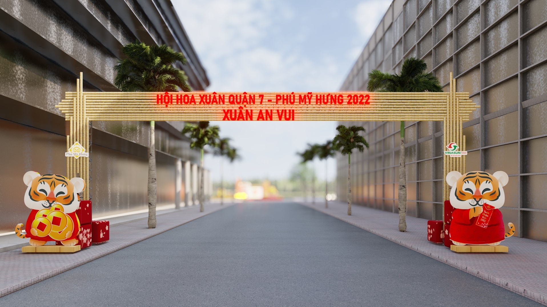 Cổng Hội hoa Xuân Phú Mỹ Hưng 2022