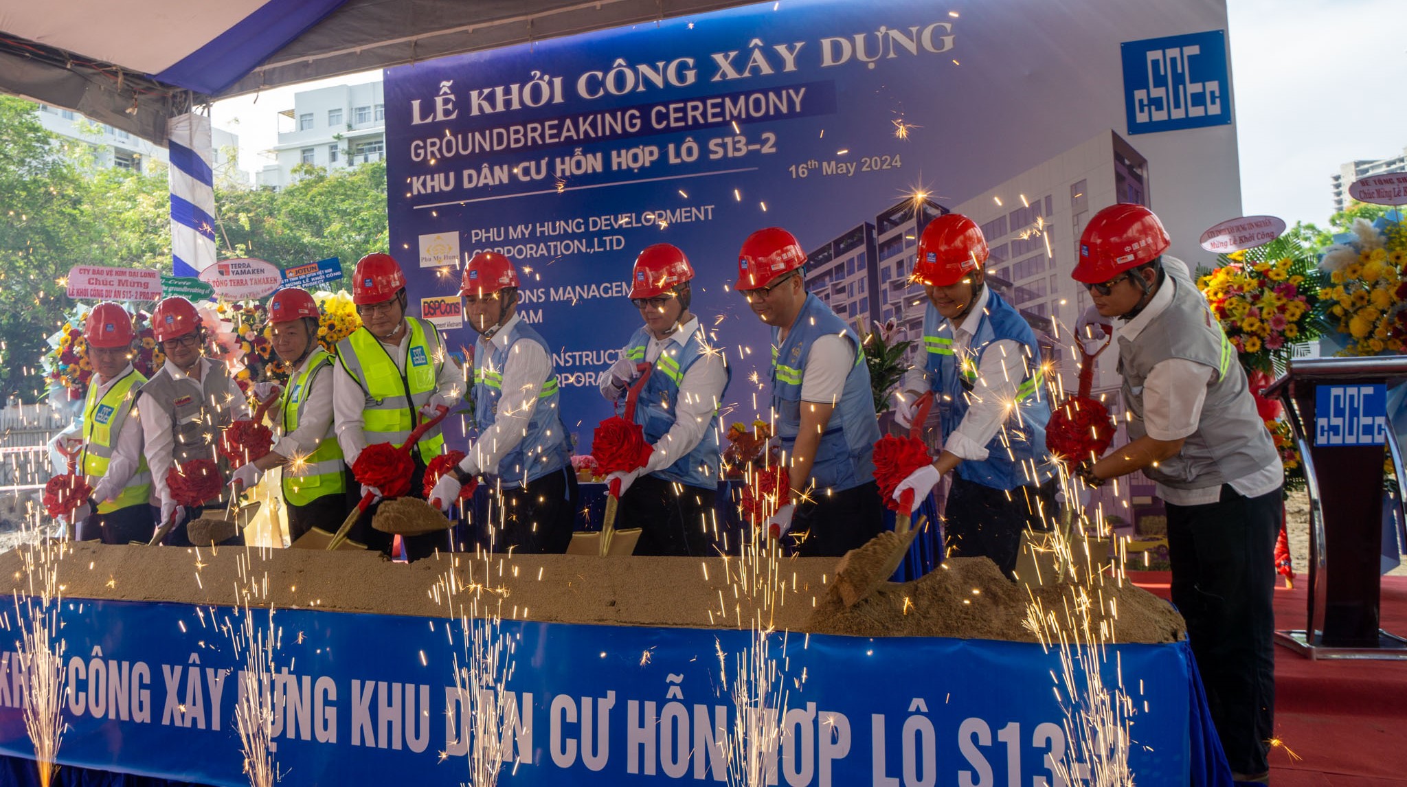 Công trình nhà ở đầu tiên trong năm 2024 tại Phú Mỹ Hưng được khởi công xây dựng 