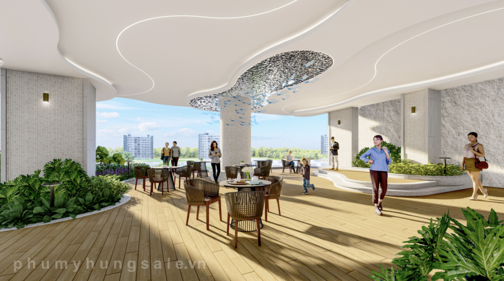 Khu vực BBQ ấm cúng cạnh hồ bơi