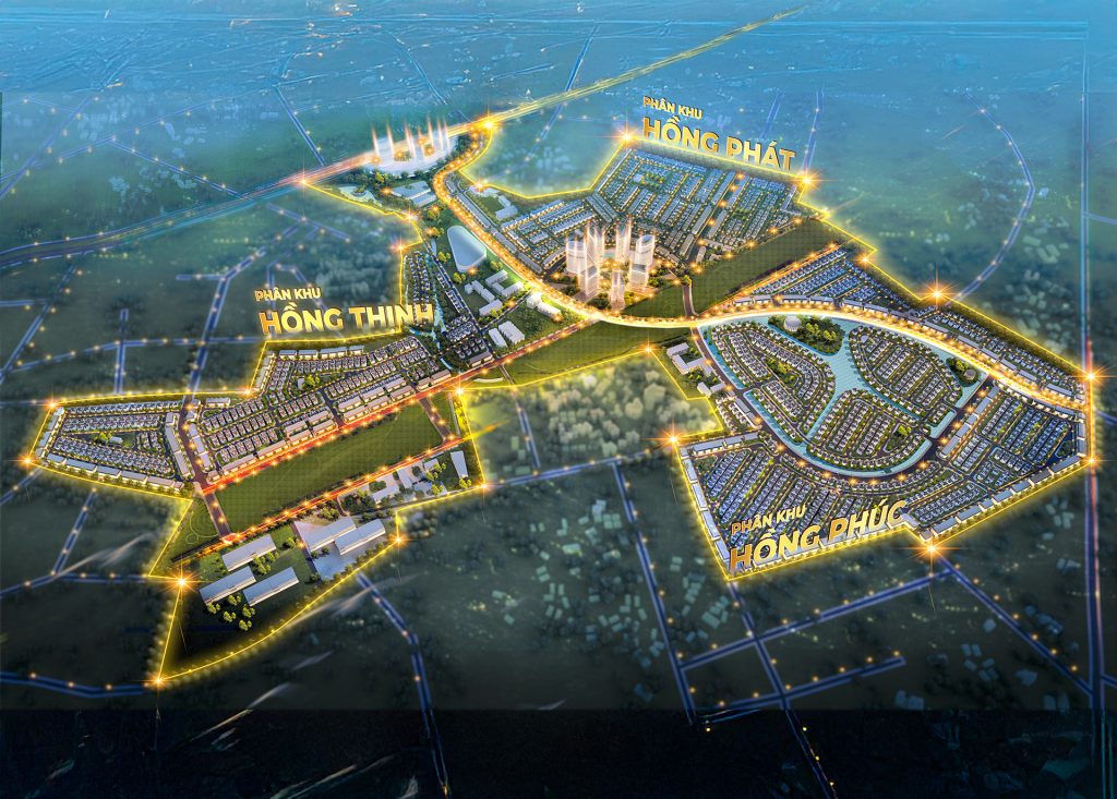 Phối cảnh quy hoạch Dự án Hồng Hạc City của Phú Mỹ Hưng