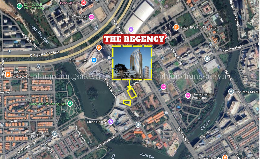 Vị trí dự án căn hộ The Regency