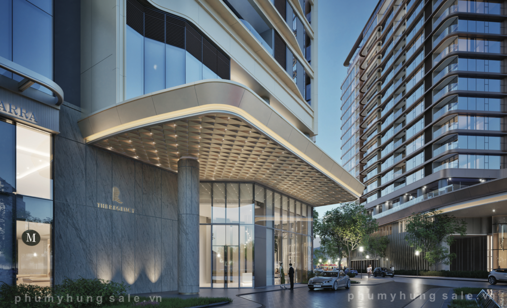 Phối cảnh lối vào sảnh chính của Phú Mỹ Hưng The Regency