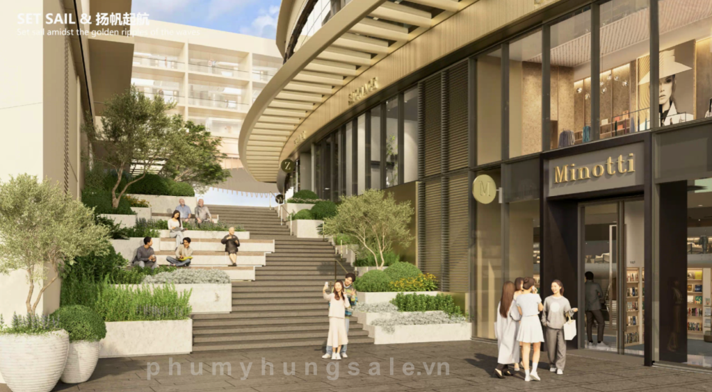 Lối cầu thang dẫn đến Khu Vườn Bí Mật sẽ được thiết kế và bố trí theo concept hoa hồng xinh đẹp kết hợp cùng các chỗ ngồi thư giãn