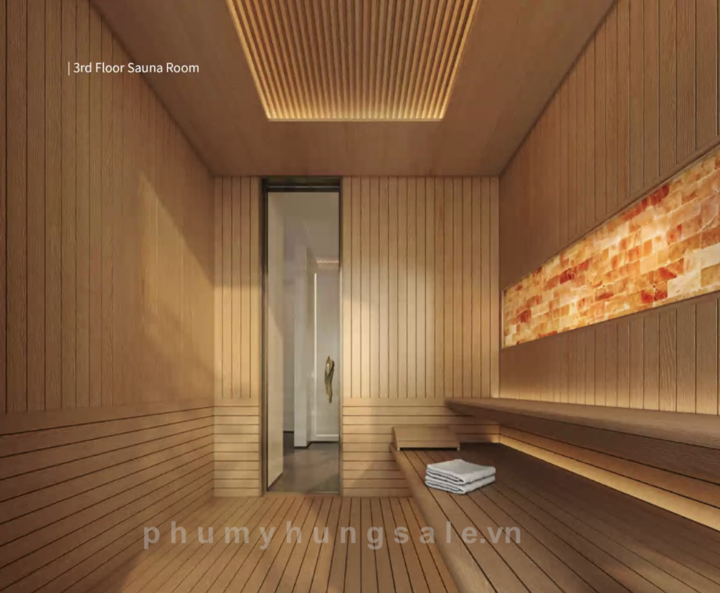 Thiết kế phòng xông hơi khô - Sauna tại Phú Mỹ Hưng The Regency