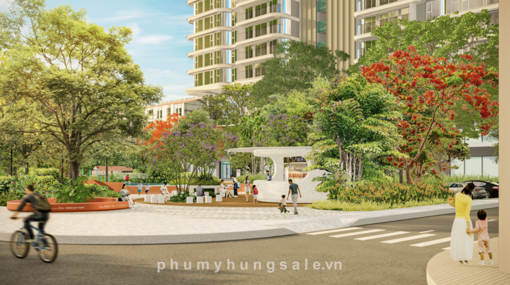 Phối cảnh công viên H14 khu Cảnh Đồi