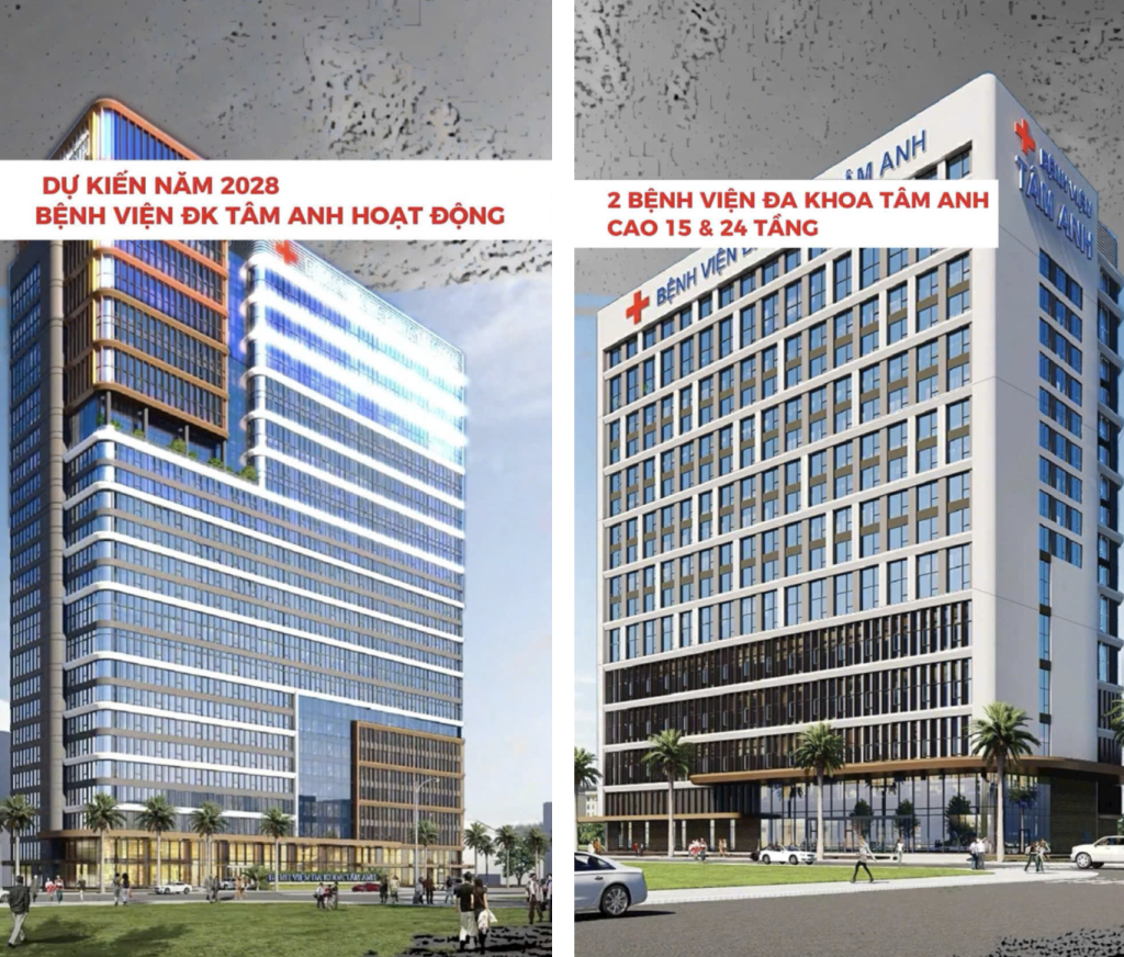 02 công trình bệnh viện Tâm Anh tại khu đô thị Phú Mỹ Hưng dự kiến đi vào hoạt động từ năm 2028