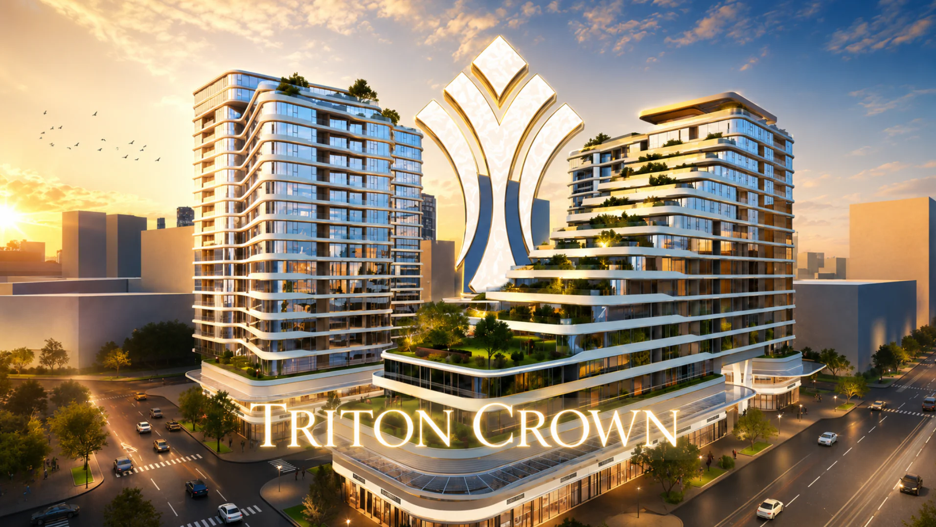 Phối cảnh dự án Triton Crown