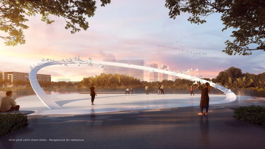Phối cảnh thiết kế mới cảnh quan Hồ Bán Nguyệt - Phú Mỹ Hưng