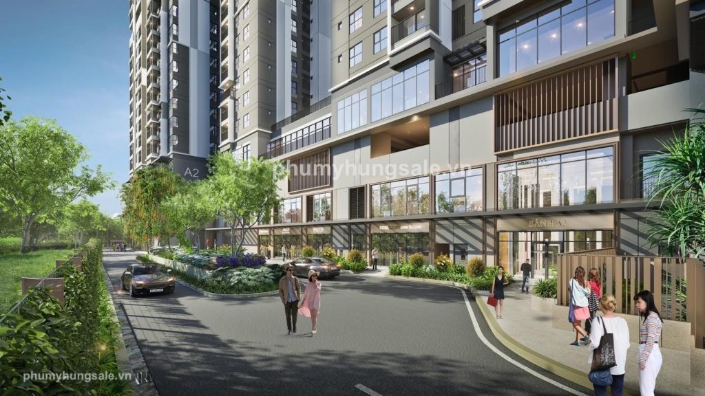 Khối đế thương mại Shop cao, sang trọng giúp tăng giá trị thương mại của cả toà nhà