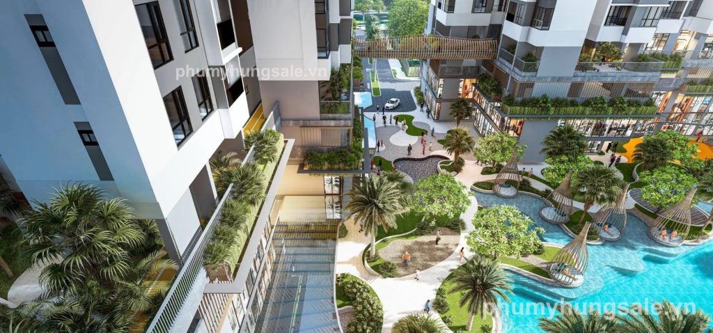 Khu tiện ích nội khu được thiết kế theo phong cách resort, vừa sang trọng vừa riêng tư