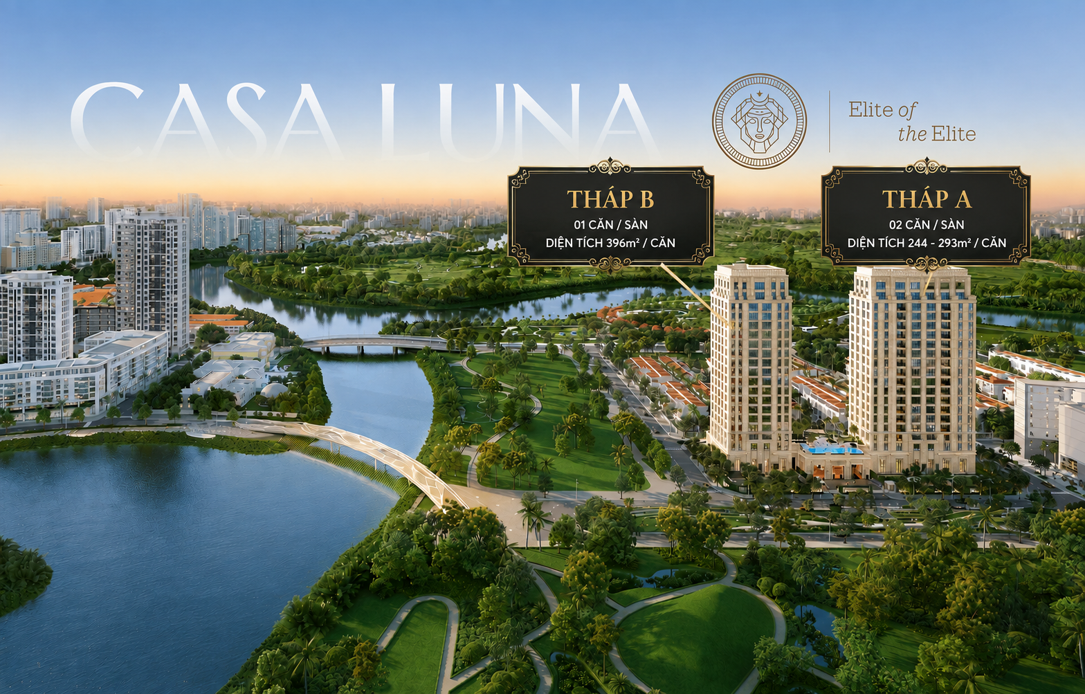 Cấu trúc 2 toà nhà Casa Luna